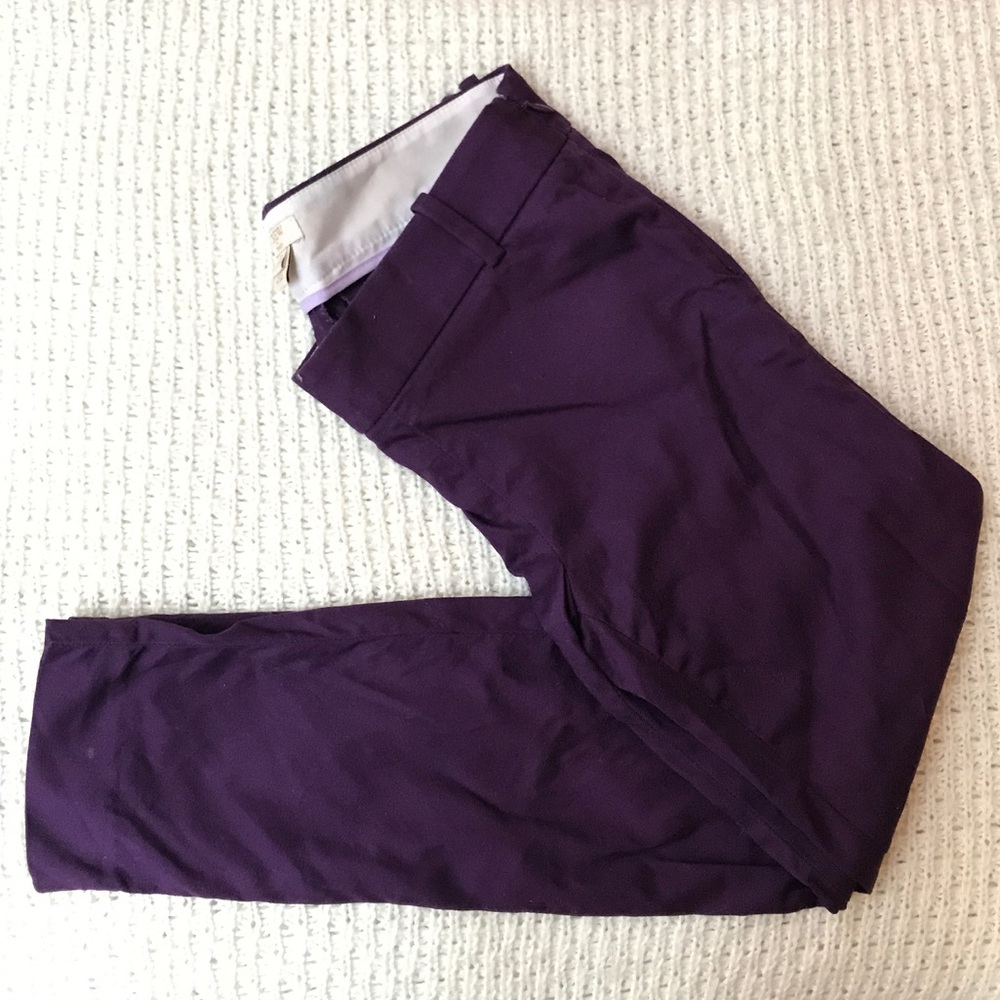 JCrew plum 00 petite dress pants